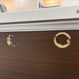 大阪府淀川区　キッチンのシール剥がし跡