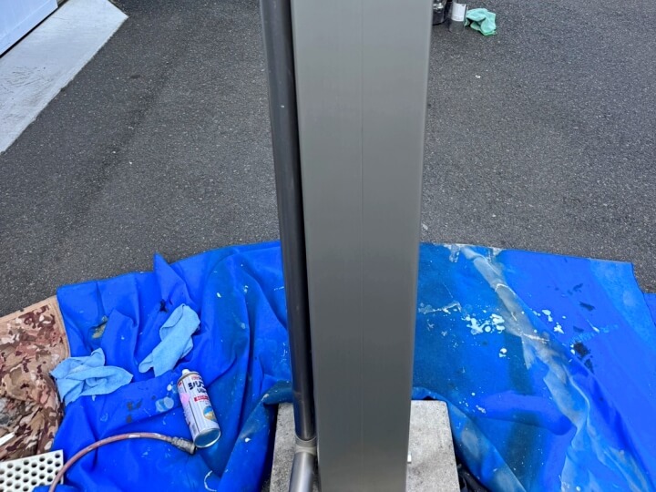 アルミ割れ凹み補修後